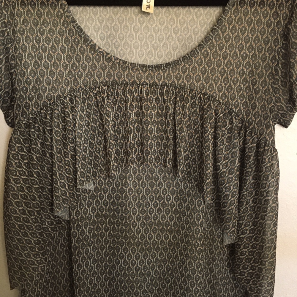 Blouse semi sheer by eyeshadow